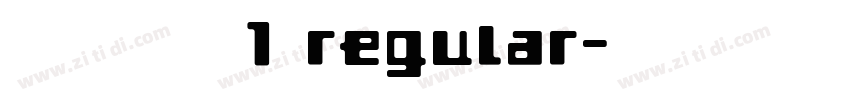 汉真广标1 regular字体转换
